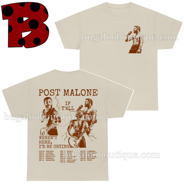 Post Malone World Tour 2023 Tshirt