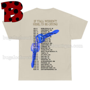 Post Malone If Y’all Weren’t Here I’d Be Crying Key Tour Tshirt