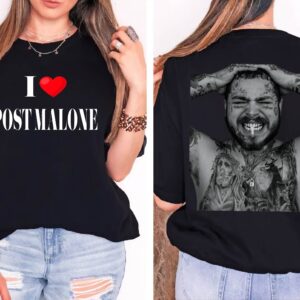 I Love Post Malone Music Concert 2023 Shirt