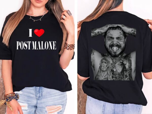 I Love Post Malone Music Concert 2023 Shirt