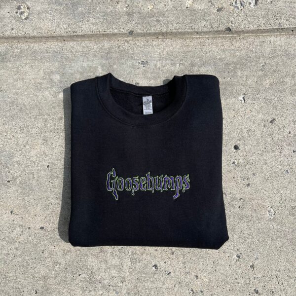 Halloween Embroidered Goosebumps Sweatshirt