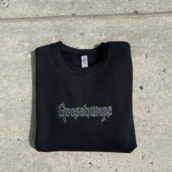 Halloween Embroidered Goosebumps Sweatshirt