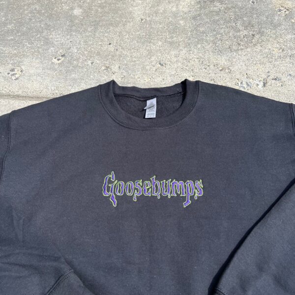 Halloween Embroidered Goosebumps Sweatshirt