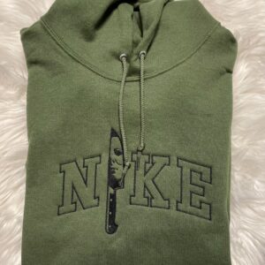 Mike Myers Nike Knife Halloween Embroidered Hoodie