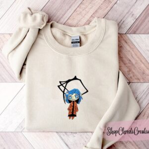 Doll Halloween Embroidered Sweatshirt