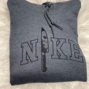 Mike Myers Nike Knife Halloween Embroidered Hoodie