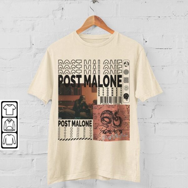 Post Malone Stoney Album Y2K Vintage Tshirt