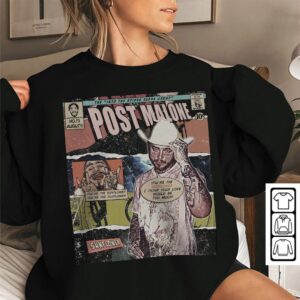 Post Malone Book Art Into The Spider Tshirt