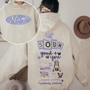 Olivia Rodrigo Sour Album Tracklist Sweatshirt