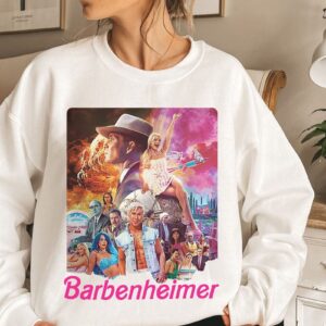 Vintage Barbenheimer Funny Movie Tshirt