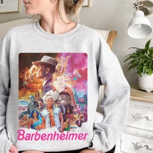 Vintage Barbenheimer Funny Movie Tshirt