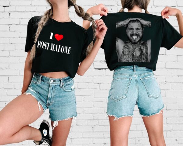 I Love Post Malone Music Concert 2023 Shirt