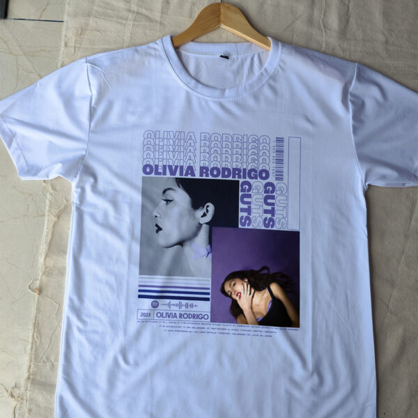 Olivia Rodrigo GUTS Album Vampire Song Tshirt