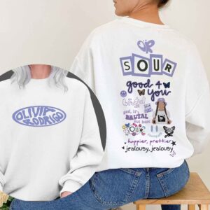 Olivia Rodrigo Sour Album Tracklist Sweatshirt