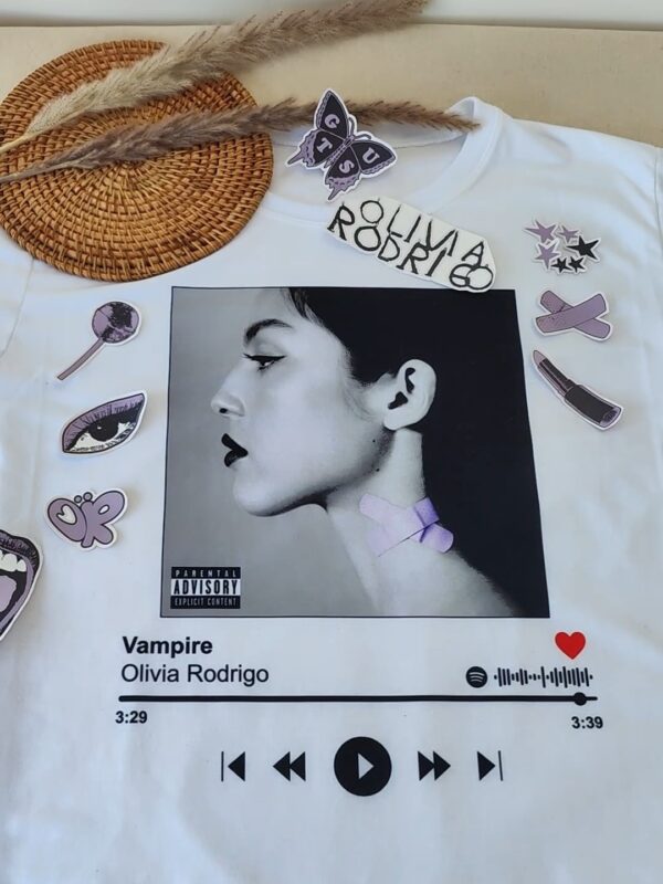 Olivia Rodrigo Vampire Spotify Tshirt