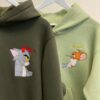 Milk Mocha Bears Couple Emboidered Hoodie