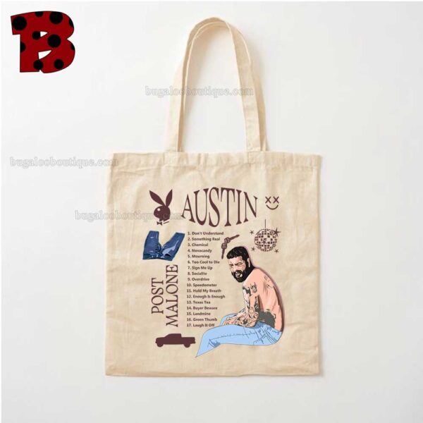 Post Malone Austin Album Tote Bag