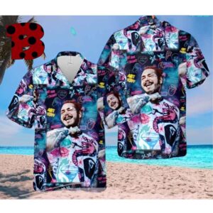 Funny Post Malone Hawaiian Shirt Aloha Summer