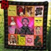 Post Malone Powerful 3D Quilt Christmas Gift Ideas Blanket