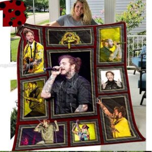 Post Malone Rapper 3D Quilt Christmas Gift Ideas Blanket