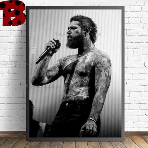 Post Malone Music Poster Wall Art Canvas Painting Living Room Home Decor