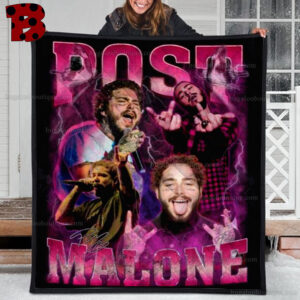 Post Malone Vintage Graphic Blanket