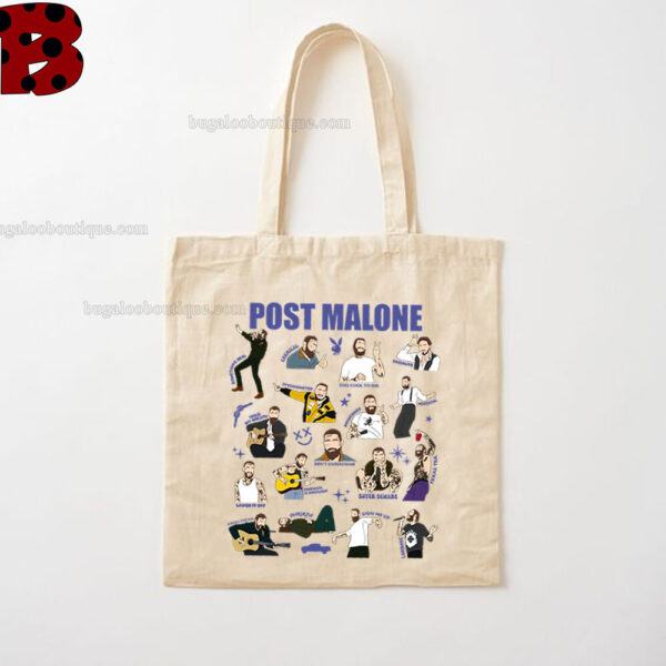 Post Malone Austin Album Iconic Songs Tote Bag