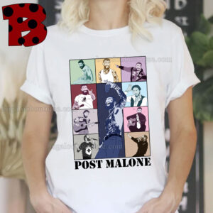 Post Malone Art The Eras Tour Tshirt