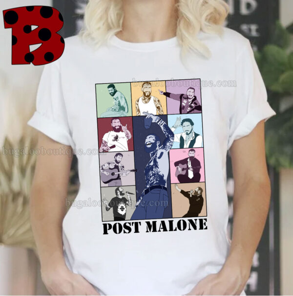 Post Malone Art The Eras Tour Tshirt