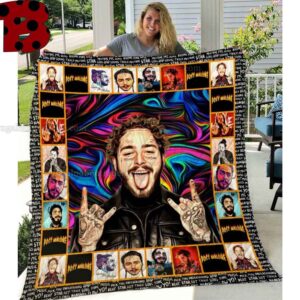 Post Malone Colorful Blanket