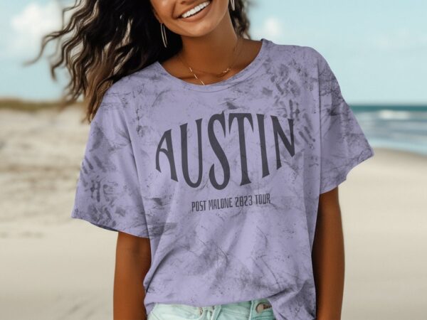 Post Malone 2023 Austin Comfor Color T-Shirt