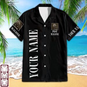 Post Malone Hawaiian Black Shirt