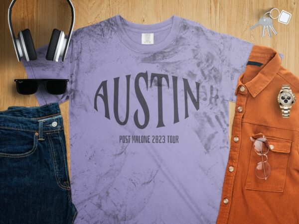 Post Malone 2023 Austin Comfor Color T-Shirt