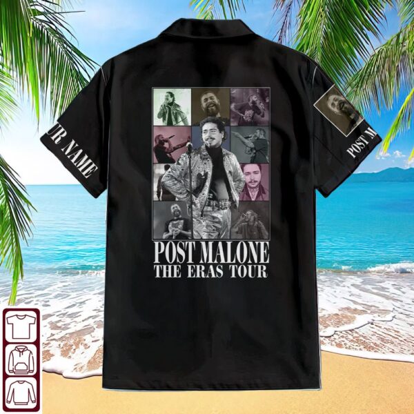 Post Malone Hawaiian Black Shirt