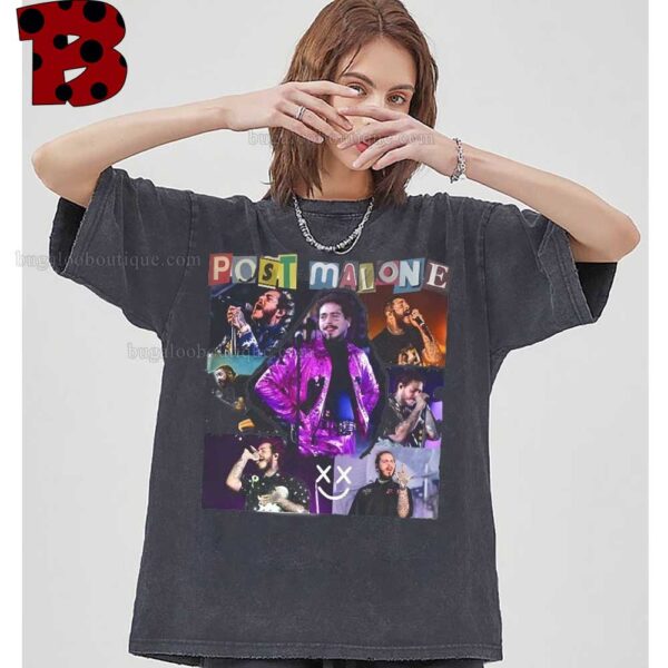 Post Malone Smile  Face T-shirt