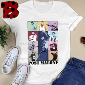 Post Malone Art The Eras Tour Tshirt