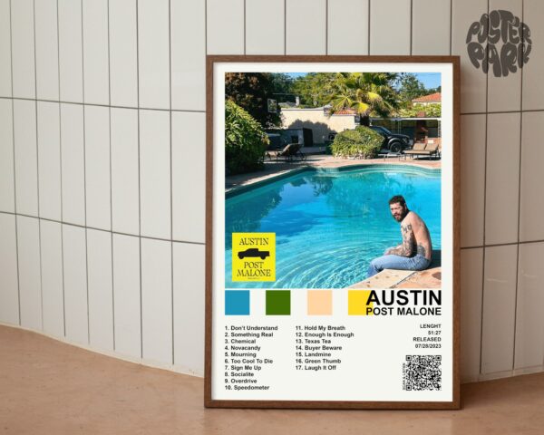 Post Malone Austin Album Poster Wall Decor