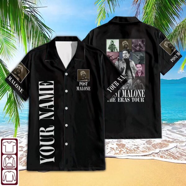 Post Malone Hawaiian Black Shirt