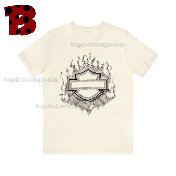 Posty Flaming Bar and Shield T-shirt