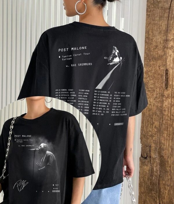 Posty On 2 Sides Shirt Twelve Carat Tour 2023 Sweatshirt Europe World Music