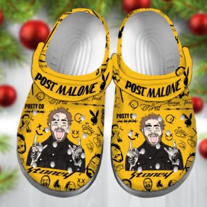 Rapper Post Malone Singer Music Clogs Shoes