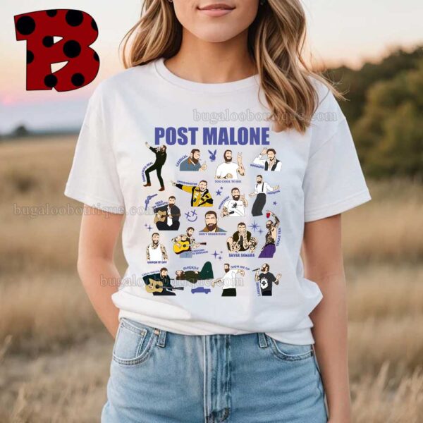 Post Malone Austin Album Songs Tshirt