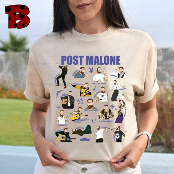 Post Malone Austin Album Songs Tshirt