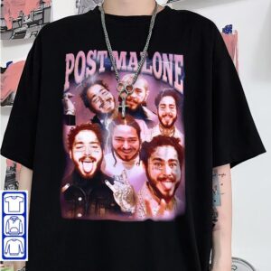 Vintage Post Malone Shirt Merch Fan Unisex Concert Song