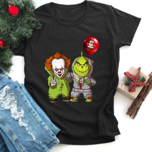 The Grinch X Pennywise Halloween T-Shirt Grinch Xmas Shirt The Grinch Shirt Teacher Shirt The Grinch Hand Shirt Christmas 2021 Shirt