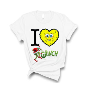 I Love Grinch T-Shirt Merry Christmas Gift Holiday The Funny Awesome Stole Turkey Santa