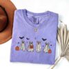 Spooky Season Ghost Anh Pumpkin Embroidered Sweatshirt