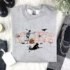 Vintage Halloween Swoosh Skeleton Pumpkin Sweatshirt