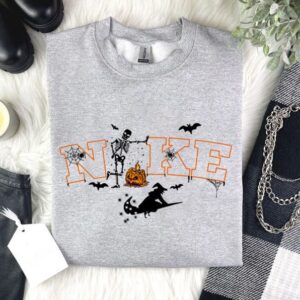 Funny Halloween Skeleton Pumpkin Sweatshirt