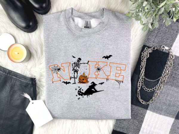 Funny Halloween Skeleton Pumpkin Sweatshirt